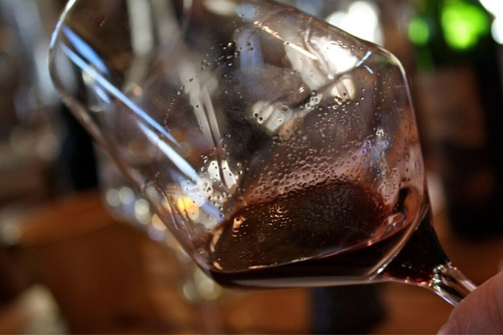 Sediment in Wine